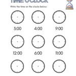 Clock Worksheets – Telling Time to the Hour – Academy Worksheets
