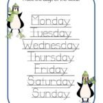 Printable Free Days of the Week Worksheets | 101 Activity