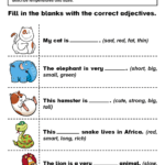 Adjectives Exercises Worksheets Adjectives Worksheets and Exercises