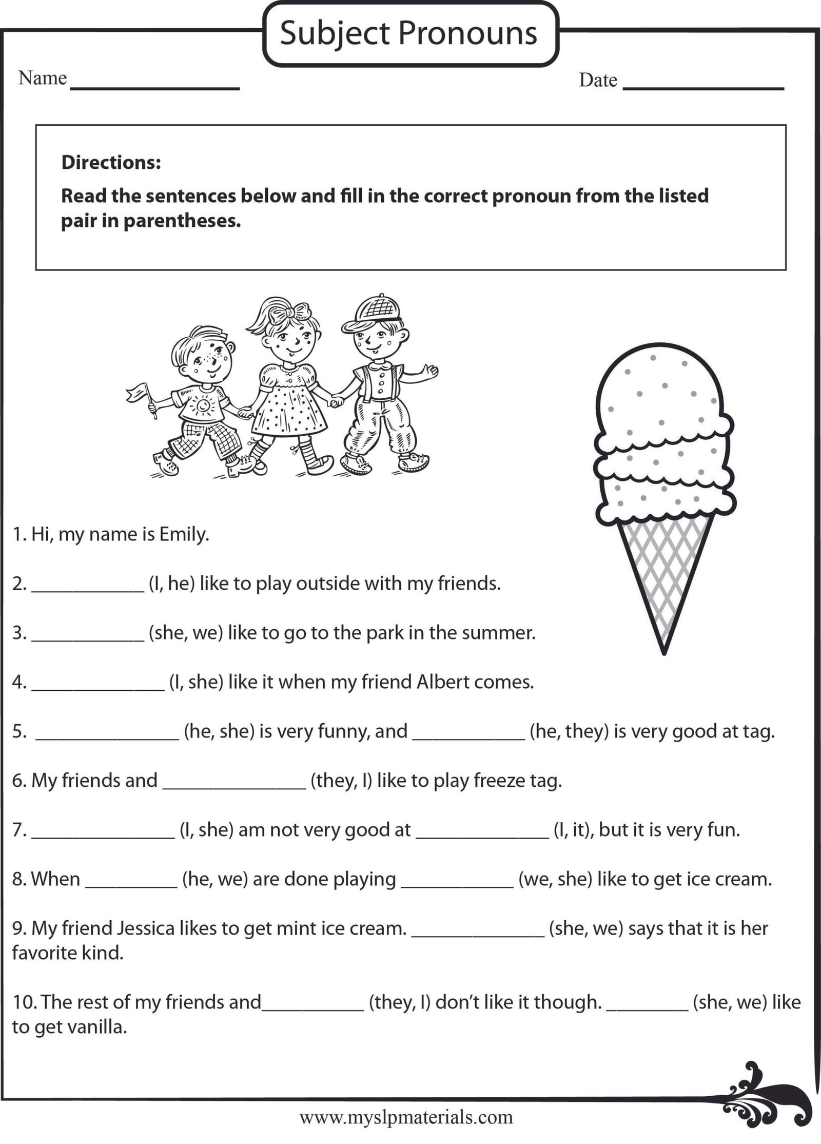 Free Pronoun Worksheets For Grade 2 – Askworksheet Free Pronoun Worksheets For Grade 2 – Askworksheet