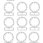 Clock Face Worksheets to Print | Activity Shelter