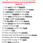 Noun Worksheets For Class 3 Noun Worksheet For Class 3 With Answers | Download PDF