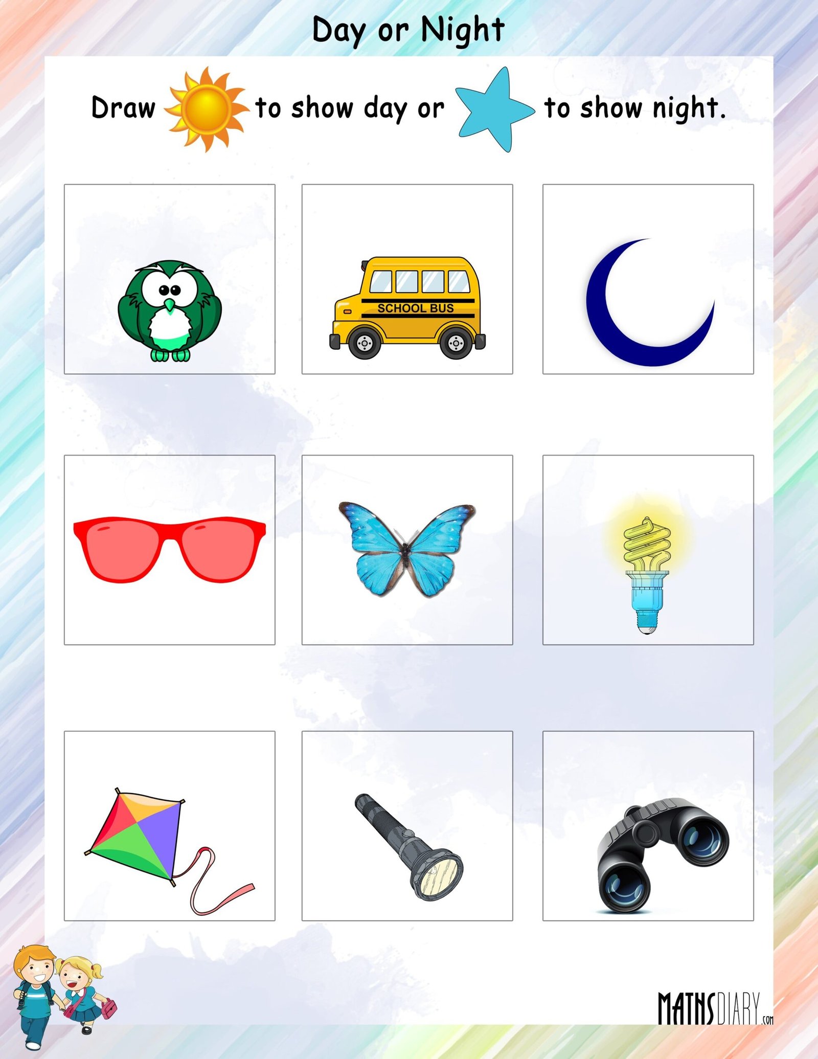 day and night worksheet - day and night worksheet | day and night ...