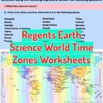 Regents Earth Science World Time Zones Worksheets with Answer Key …