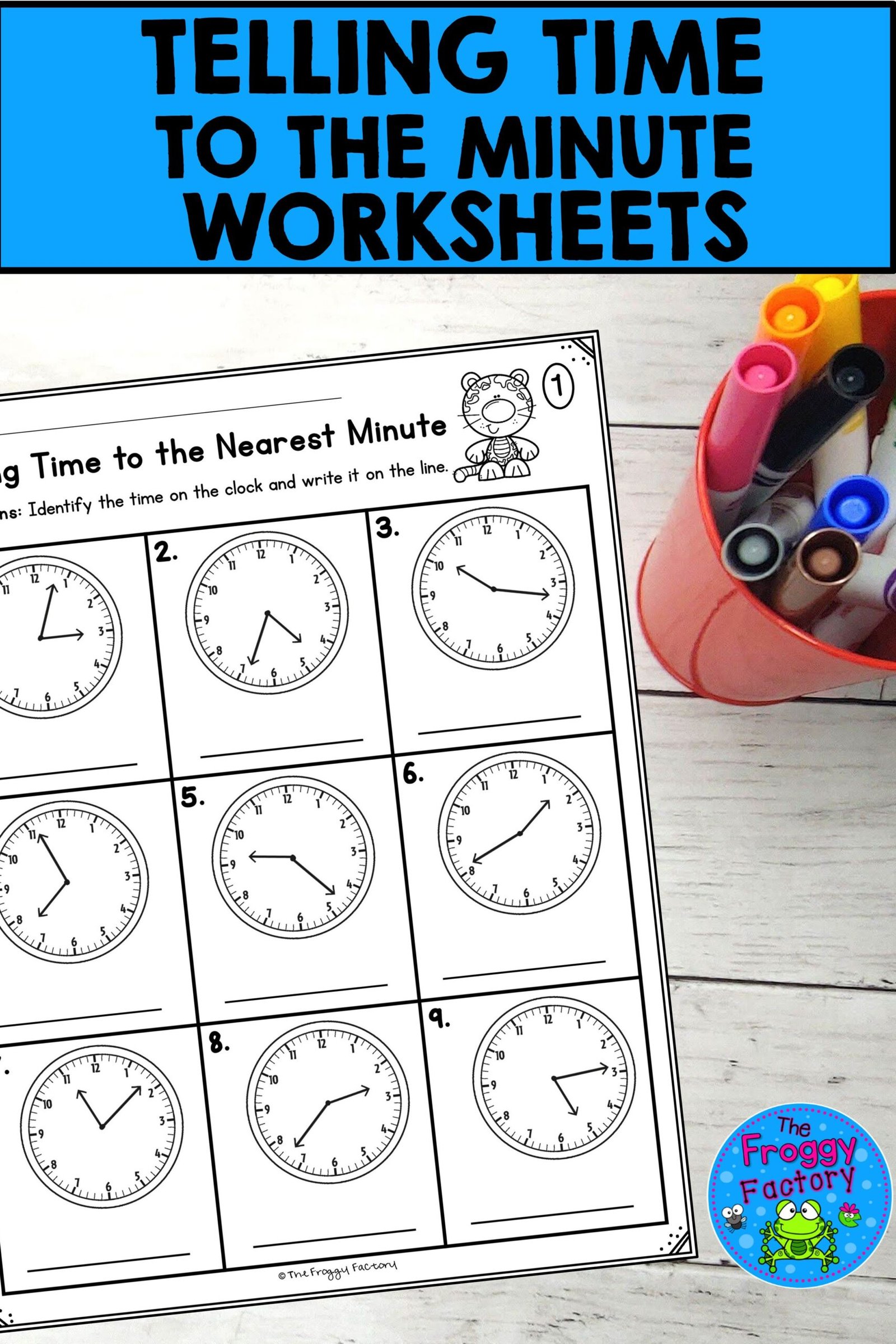 Telling Time to the Minute Worksheets | Printable Distance Learning ...