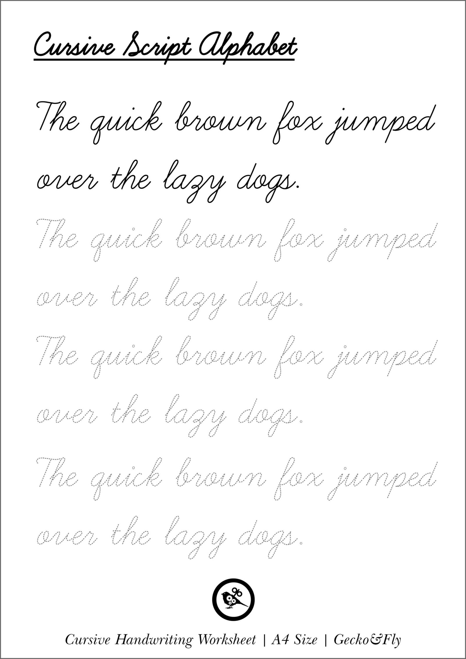 Free Cursive Handwriting Worksheets Free Cursive Handwriting Worksheets