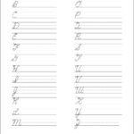 5 Printable Cursive Handwriting Worksheets For Beautiful Penmanship