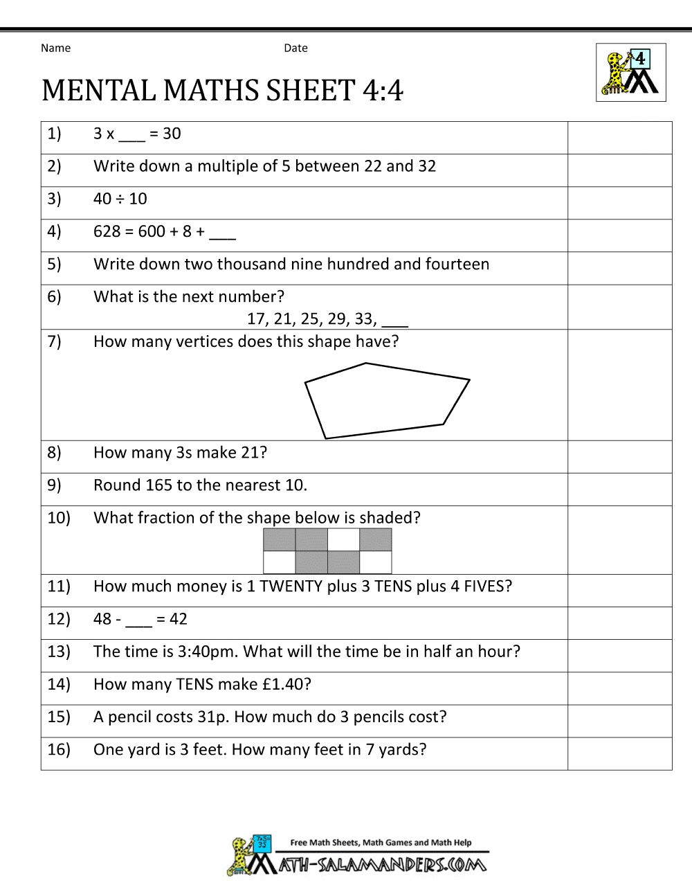 Maths Questions For Year 4 Worksheets Worksheets Day Maths Questions For Year 4 Worksheets Worksheets Day