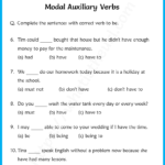Modal Auxiliary Verbs Exercises Worksheets modal-auxiliary-verbs-worksheets-for-grade-5-3 – Your Home Teacher