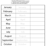 Months of the Year Worksheets | guruparents