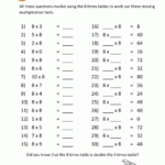 Dodging Tables 2 To 10 Worksheets – Free Printable