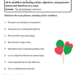 Noun Phrases Exercises Worksheets Noun Phrase Worksheets