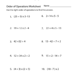 Order Of Operations Worksheets Order of Operations Practice Worksheet | Worksheets Worksheets
