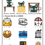 Prepositions Worksheets Prepositions Worksheets