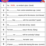 Past Tenses Exercises Worksheets Simple Past Tense Exercise with Answer » Onlymyenglish.com