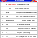 Exercises On Present Simple Worksheets Simple Present Tense Exercise with Answer » Onlymyenglish.com