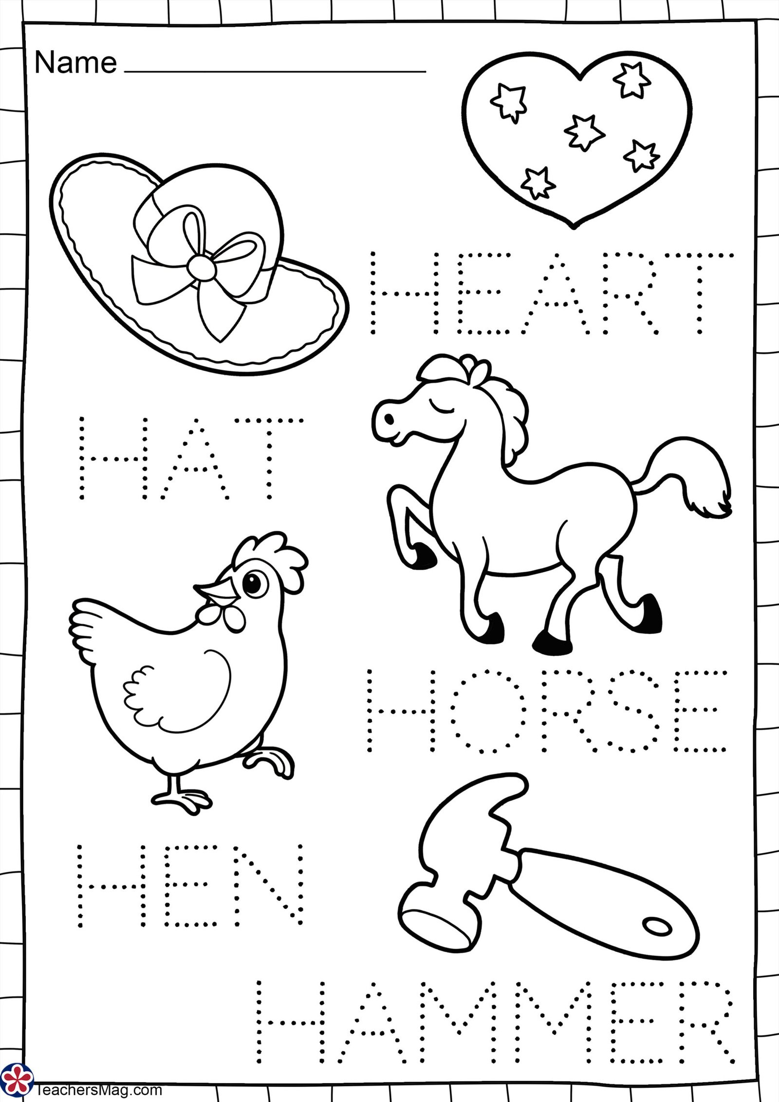 Letter H Worksheets Sequencing Worksheets Nouns Works - vrogue.co