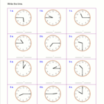Telling time worksheets for 2nd grade