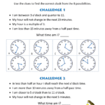 Time Worksheet – Time Riddles (harder)
