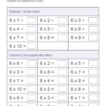 Worksheet to print – Revise the 6 times Table | Memozor